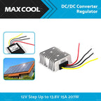 Waterproof DC/DC Converter Regulator 12V to 13.8V 15A 207W for Automotive