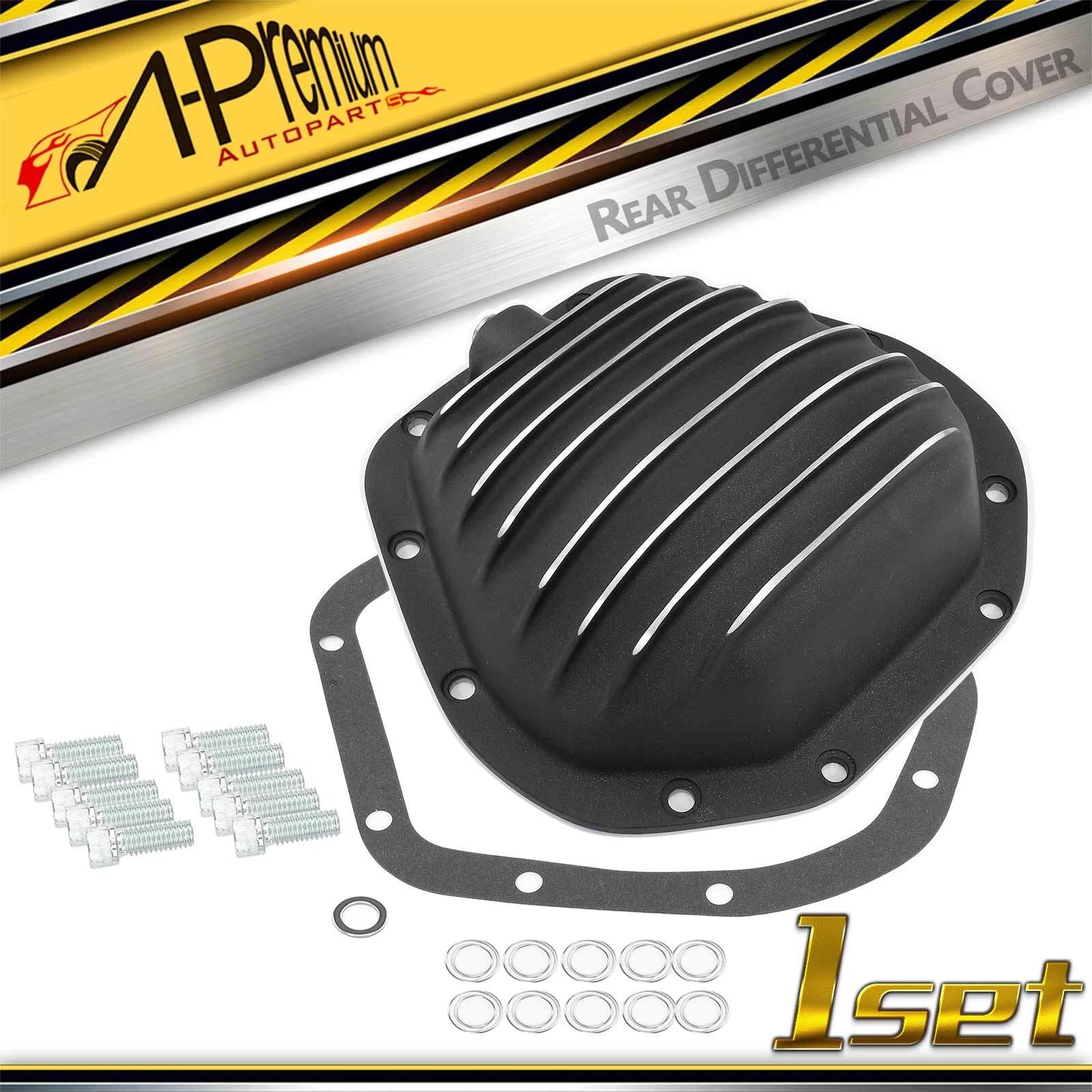 Rear Aluminum Differential Cover with Drain Plug for Chevrolet GMC
