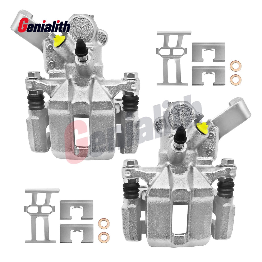 Set of 2 Rear Disc Brake Calipers w/Bracket for Suzuki SX4 (2007–2013)