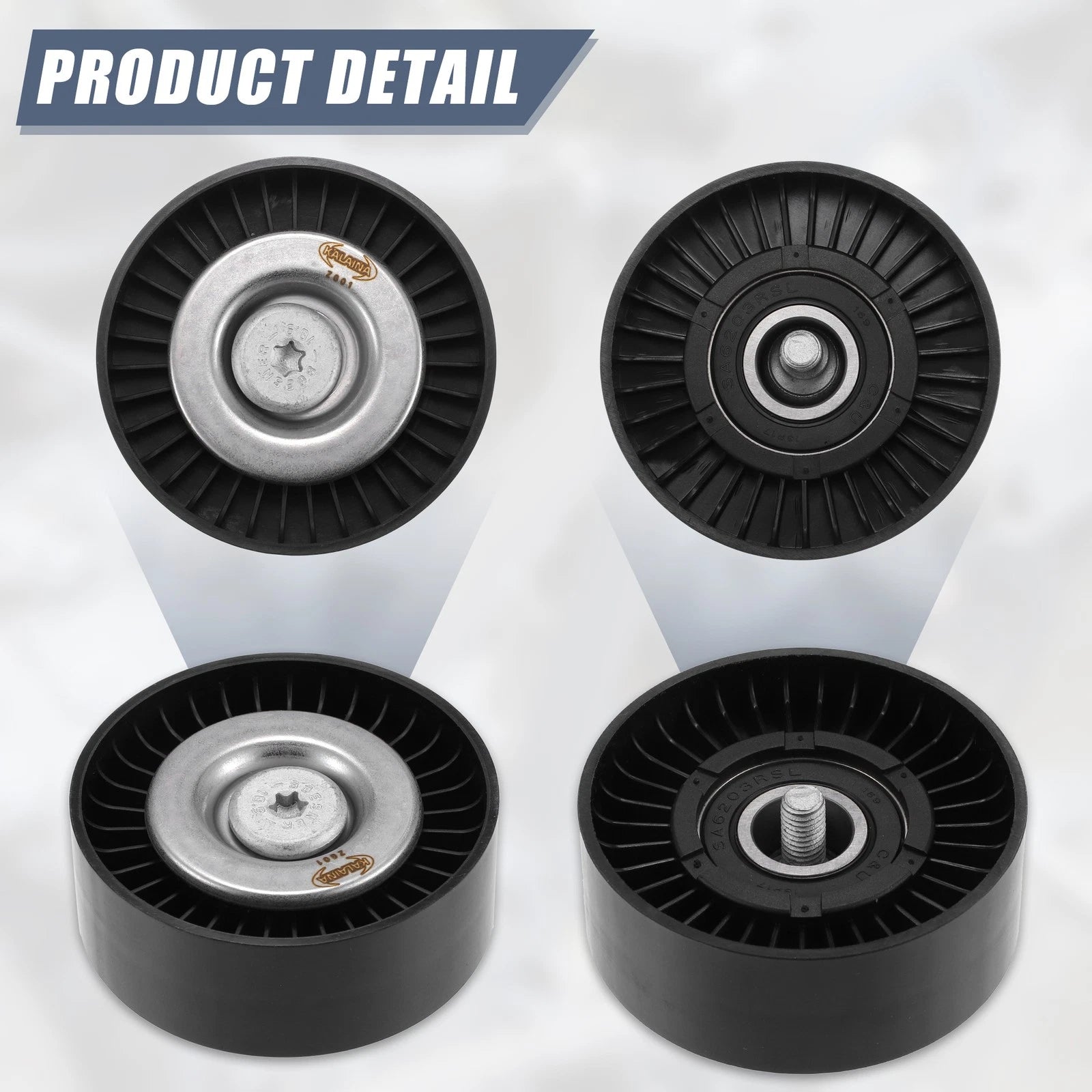 Drive Belt Idler Pulley for Mercedes-Benz C 230 (2003–2007) 2712000570