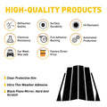 6PCS Black Pillar Post Trim Kit for VW Jetta MK5 (2006–2010)