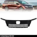 Black Upper Grille Grill with Headlight Eyelid for Honda Odyssey (2018–2020)