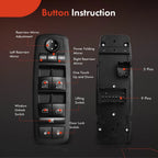Front Left Power Window Switch for Jeep Cherokee (2014-2017)