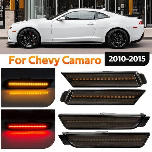 LED Side Marker Lights for Chevy Camaro (2010–2015) - Smoked