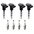 Set of 6 Ignition Coils & Denso U-Groove Spark Plugs for Audi A6 Allroad Quattro (2000–2023)