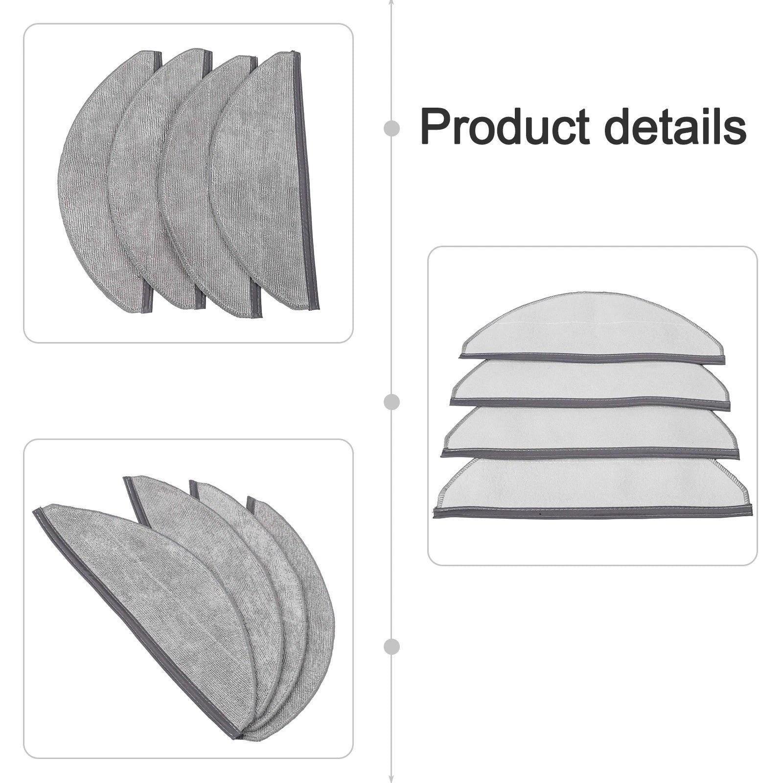 Mop Cloths for Roborock Q10 Q10P Q10P Plus Q8 Max Pro (2023–2023)