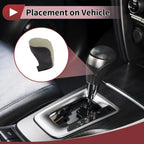 1Pc Gear Shift Knob Cover for Hyundai Sonata (2011–2014) Black Beige Faux Leather