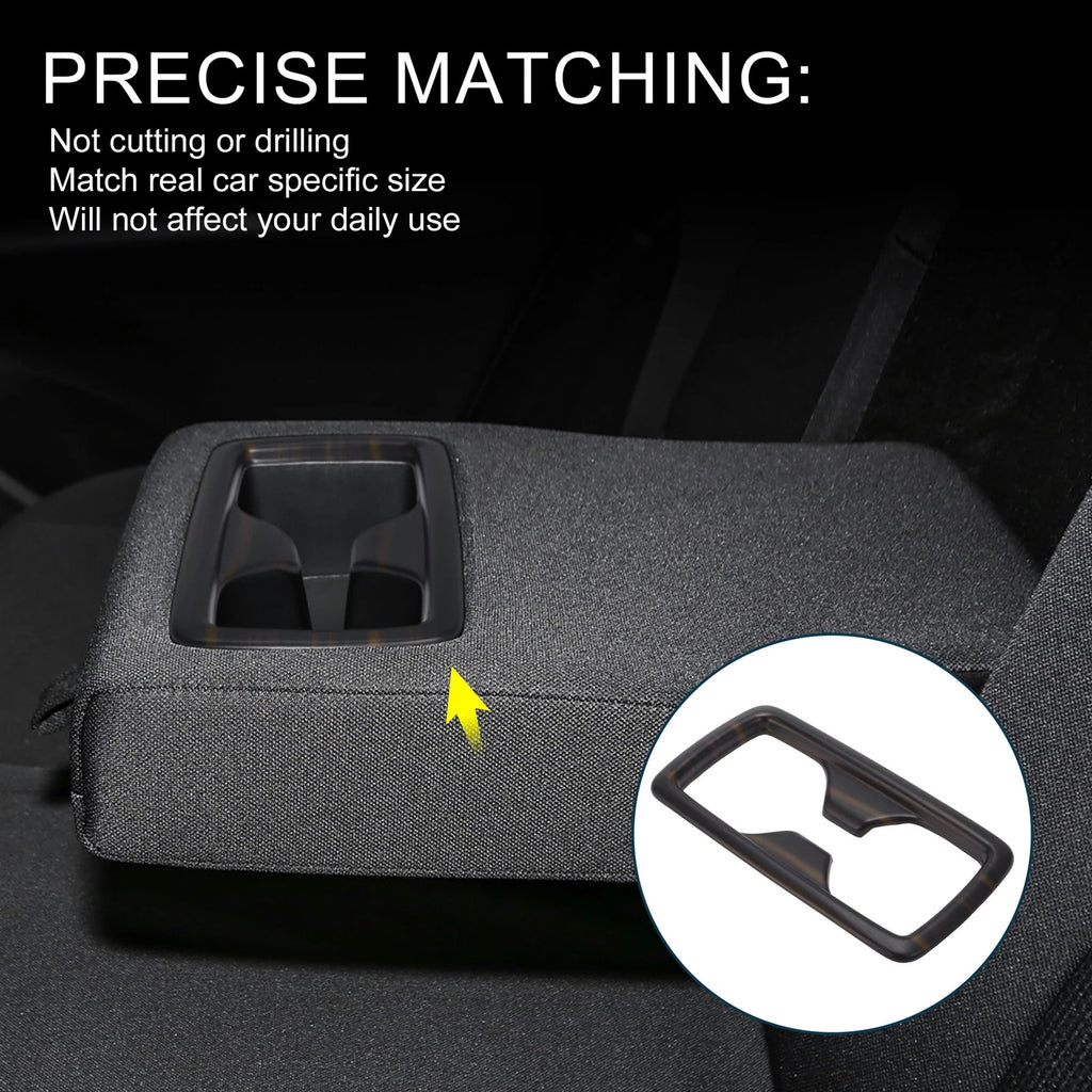 Rear Cup Holder Cover for Toyota Harrier (80 Series) Black 1 Pcs