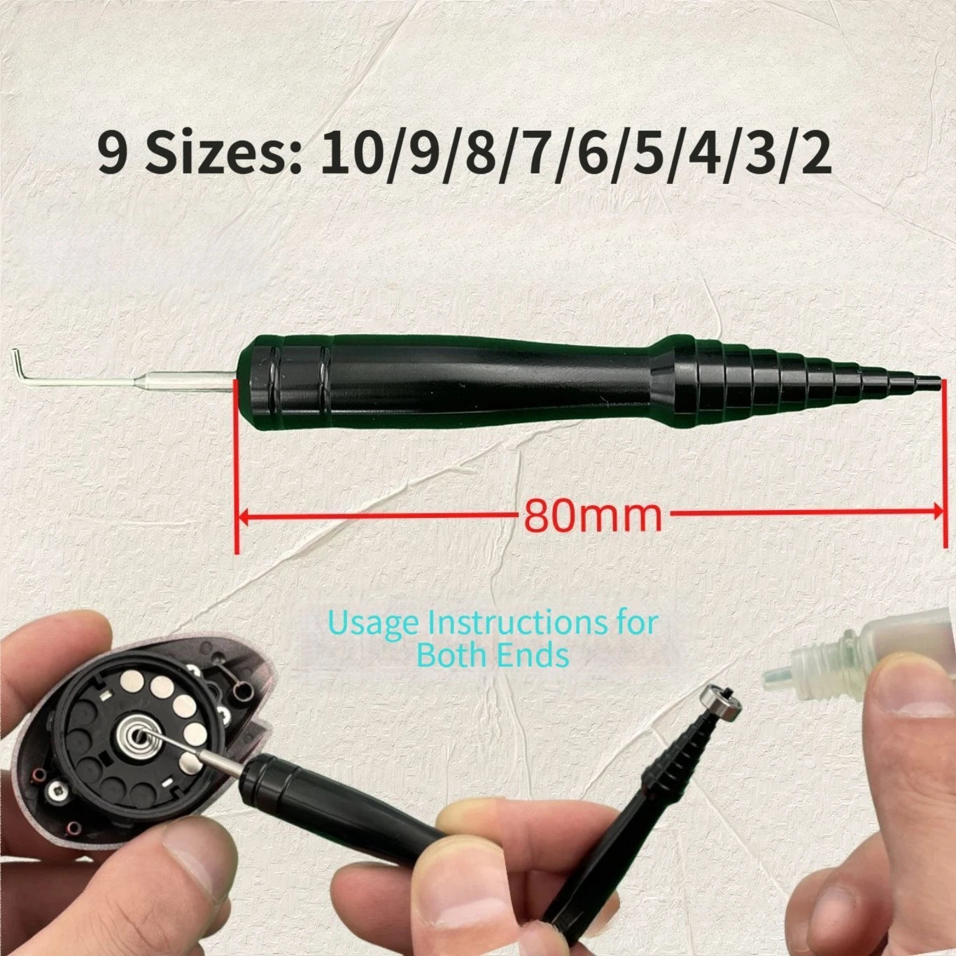 2X Fishing Reel Bearing Tool Remover Installer Tapered Cone