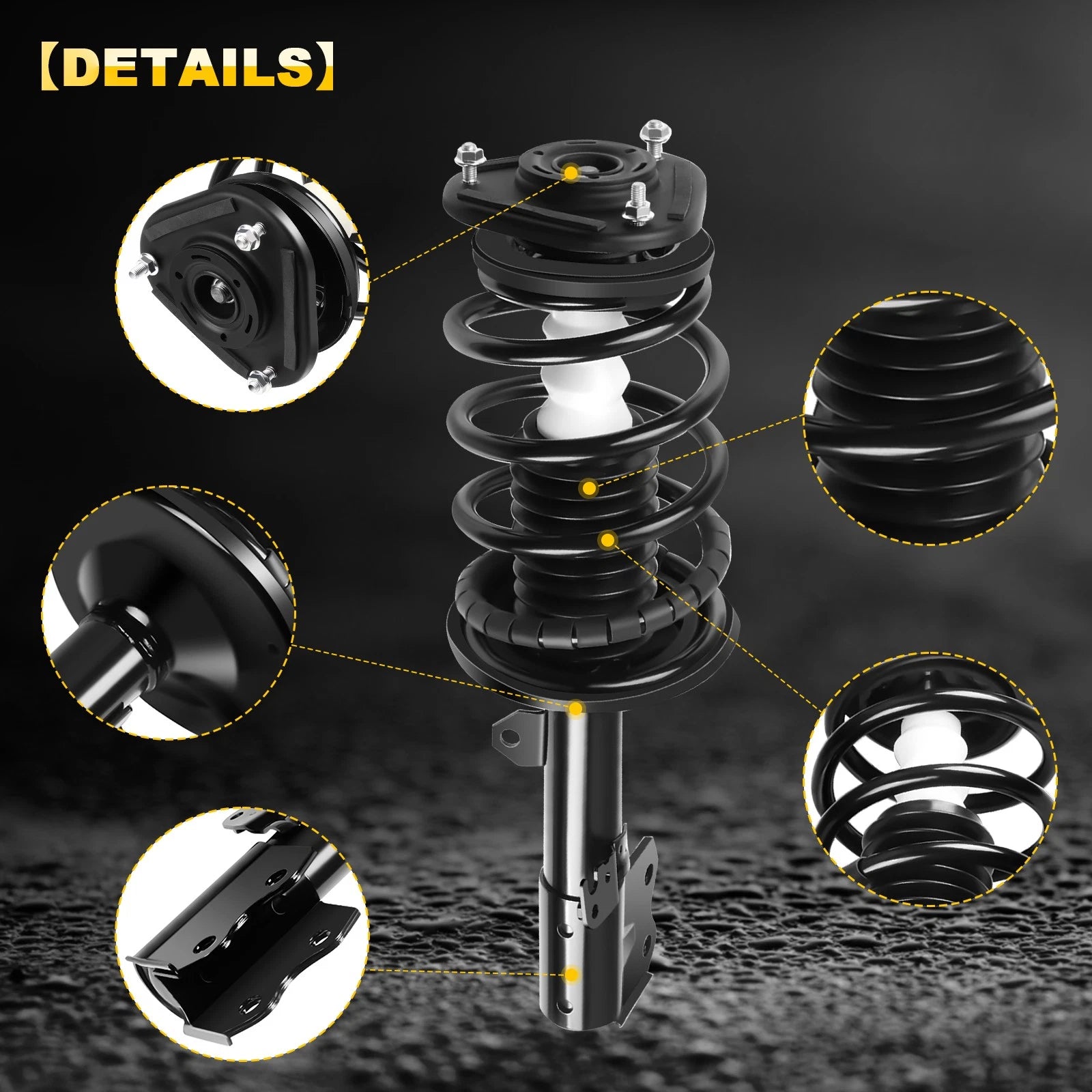 Set of 2 Front Complete Struts for Toyota Prius (2004–2009)