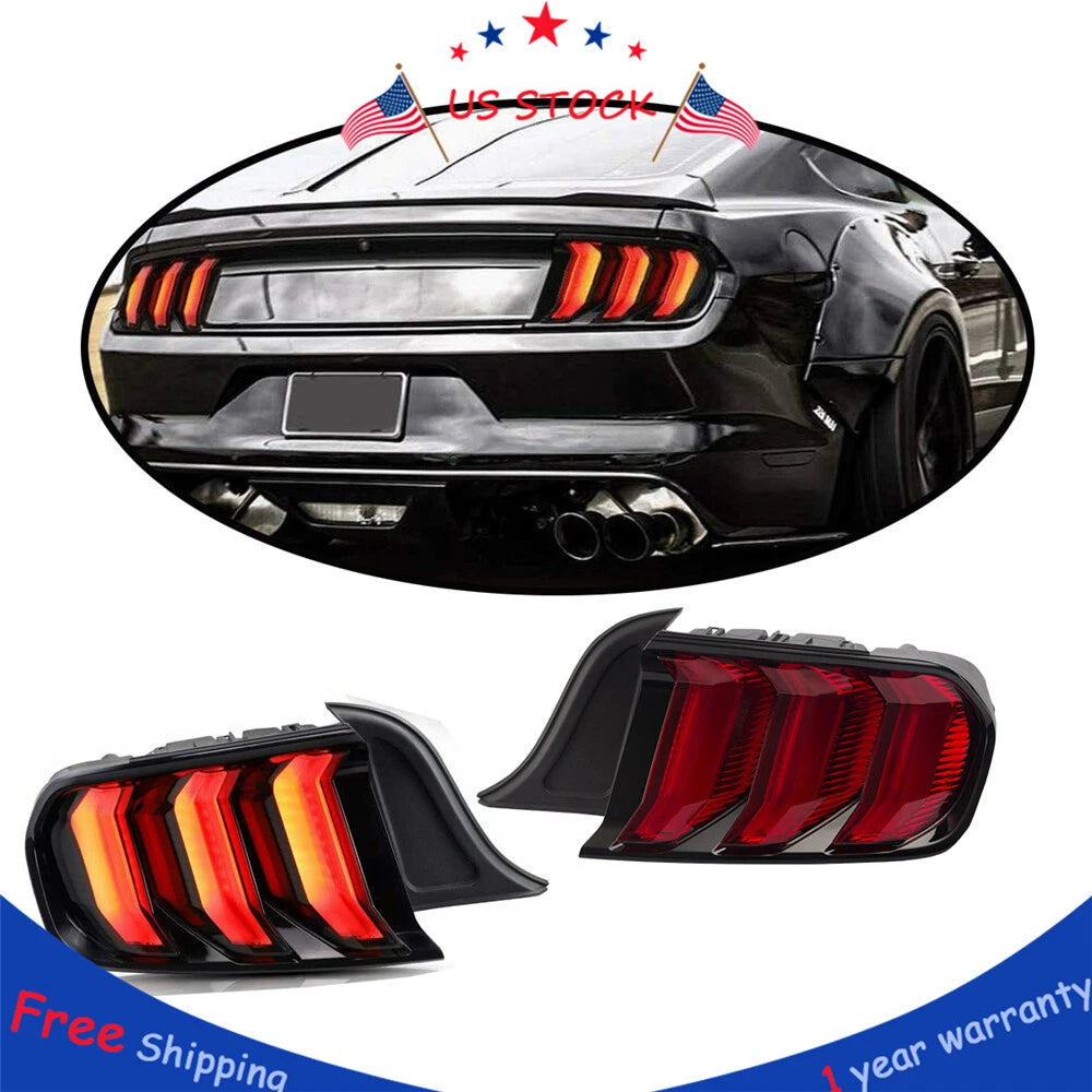 LED Tail Lights for Ford Mustang (2015–2019) - Five Modes Dynamic Indicator