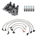 Denso Ignition Coil Wires & 6 Iridium Power Spark Plugs for Ford F-150 (1997–2003)