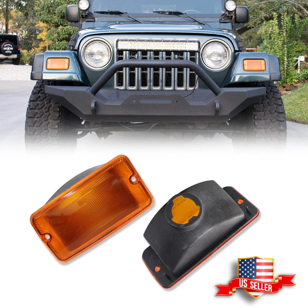 Amber Front Turn Signal Lights for Jeep Wrangler TJ (1997–2006)