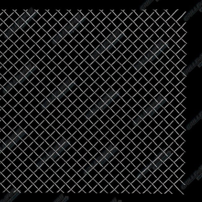 5pc Black Stainless Steel Mesh Grille for Universal Fit (12" x 48")