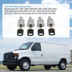 Set of 4 Door Key Lock Cylinders for Ford Econoline E Series Van