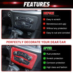 Carbon Fiber Look AC Switch Panel Cover for Dodge Charger (2015-2023)