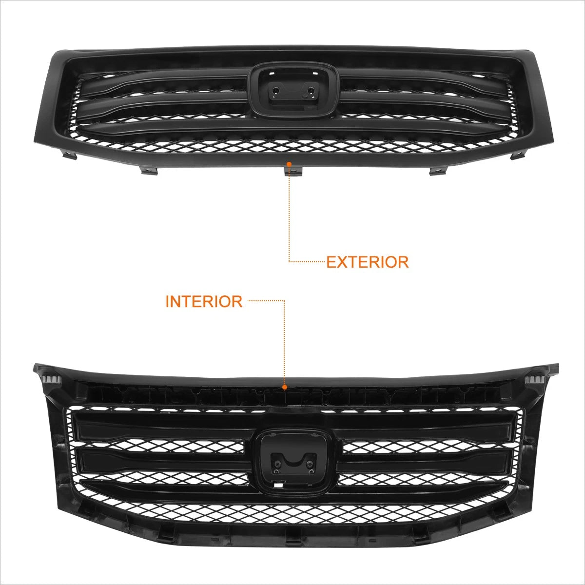 Chrome Front Bumper Facebar for GMC Sierra 1500 (2003–2007)