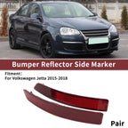 1 Pair Rear Bumper Reflectors No.5C6945106B for Volkswagen Jetta (2015–2018)