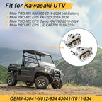 Front Left Right Brake Caliper & Pads for Kawasaki Mule PRO-MX KAF700 (2019–2024)
