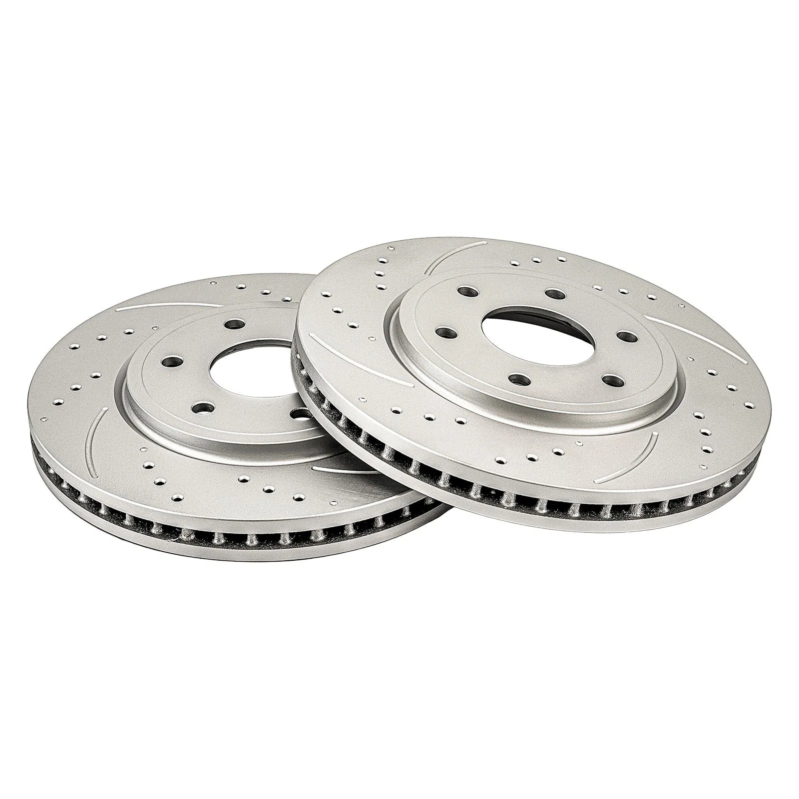 2x Front Drilled Slotted Brake Rotors for Nissan Frontier (2005–2019)