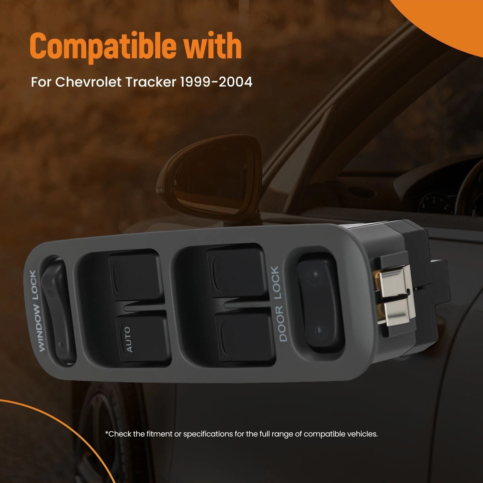 Driver Side Power Window Switch for Chevrolet Tracker (1999–2004) 37990-65D10-T01