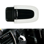 1x White ABS One Button Start Key Cover Case for Macan (2015-2023)