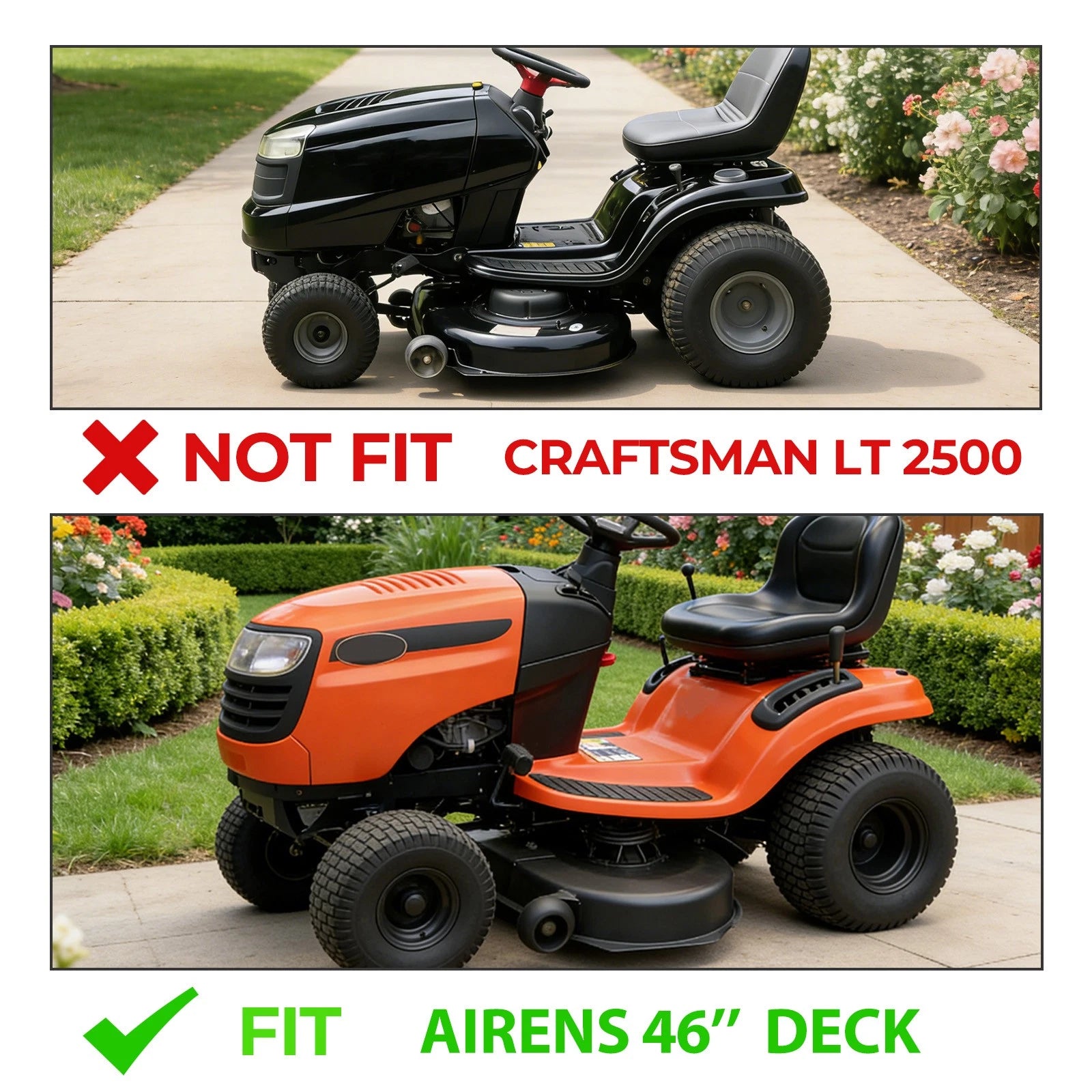 46" Lower Chute for Craftsman Grass Catcher Deck (#405455, 532405455)