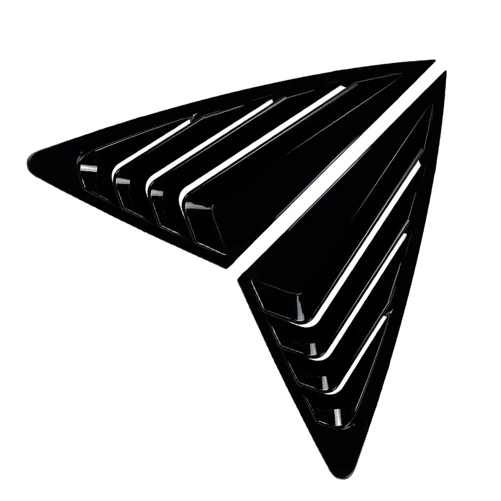 Rear Window Louvers Cover for Audi Q3 F3 Sportback (2019-2024) Black