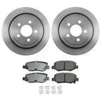 Rear Brake Kit ProACT Pad Set & 316mm Rotors for Dodge Nitro Jeep Liberty (2007–2012)