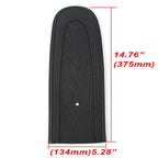 Black Flame Stitch PU Leather Rear Fender Bib for Harley Dyna (2006-2017)