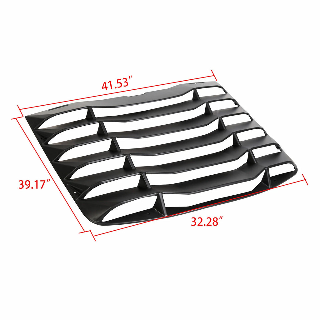 Matte Black Rear Windshield Louvers Cover for Nissan 350Z (2003–2008)