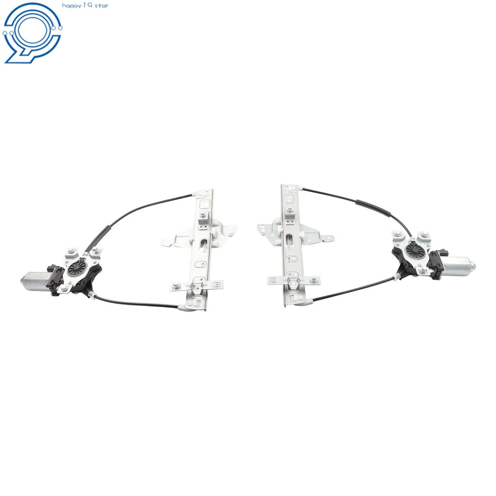Set of 2 Rear Left+Right Power Window Regulators w/ Motor for Chevrolet Impala (2000–2005)