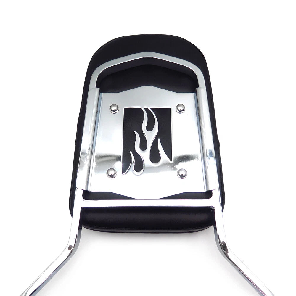 Flame Backrest Sissy Bar for Honda Shadow ACE 750 VT750 ACE 400 VT400 (1997–2003)