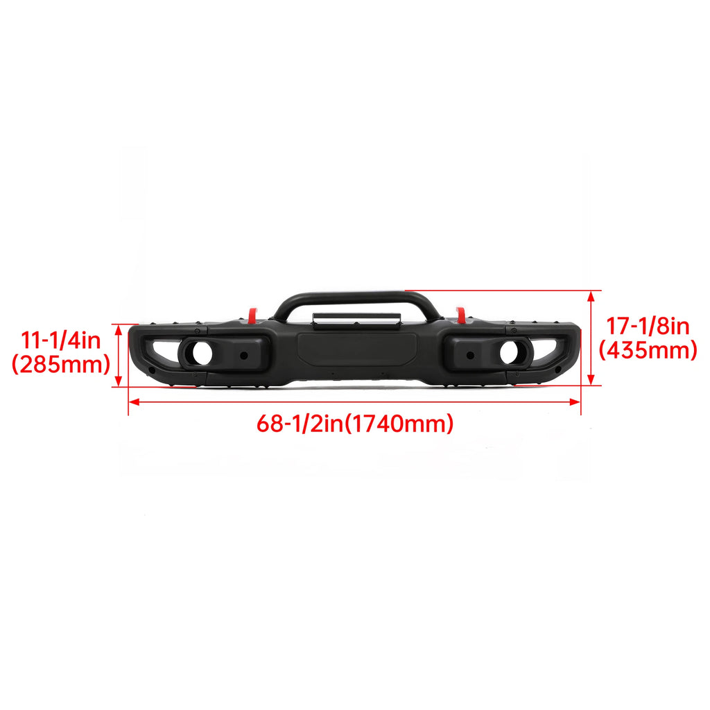 Steel Front Bumper Kit for Wrangler JL Rubicon / Gladiator (2018–2024)