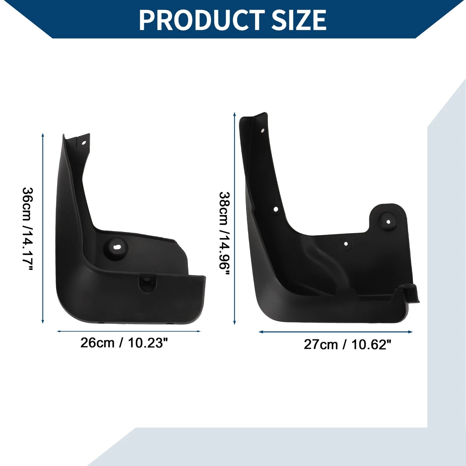 Set of 2 Mud Flaps Splash Guards for BMW X4 M Sport F26 (2014–2018)