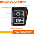 LED Sequential DRL Projector Headlights for Ford F250-F550 SD (2011–2016)