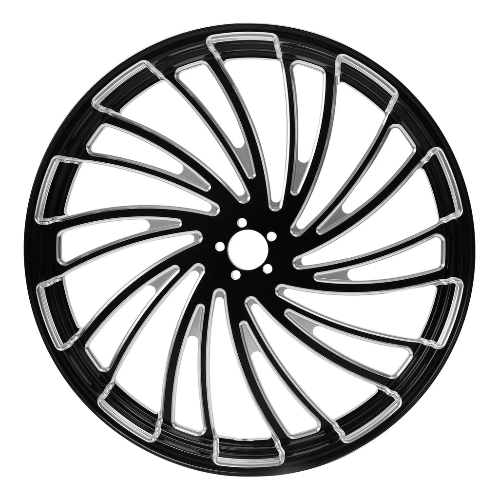 23'' Front Wheel Dual Disc & 18'' Rear Wheel Hub Pulley for Harley Touring (2009–Present)