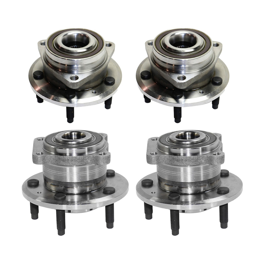 Wheel Hubs for Cadillac ELR (2014–2016) Front & Rear 5 Lug with Bearing