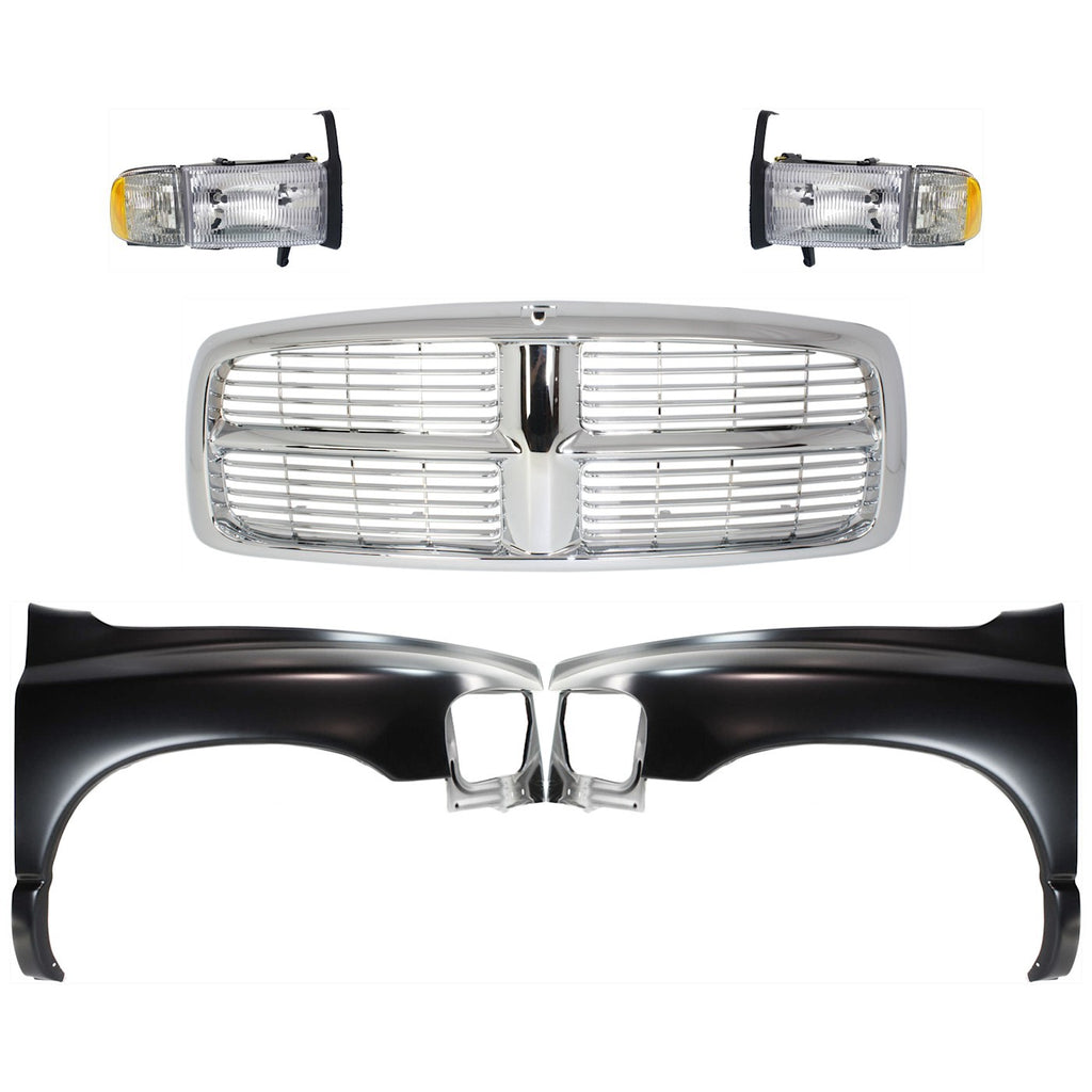 Fender Kit for Dodge Ram 1500 (2002) Front Driver and Passenger Side