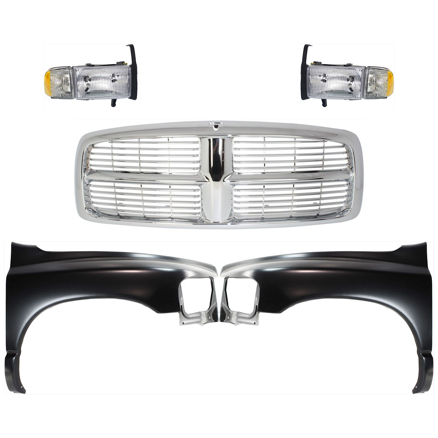 Fender Kit for Dodge Ram 1500 (2002) Front Driver and Passenger Side