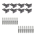 Set of 8 Ignition Coils & 16 Iridium Spark Plugs for Dodge Charger, Jeep Grand Cherokee (2006–2010)
