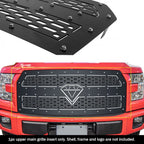 Stainless Black Laser Cut Grille Insert for Ford F-150 (2015–2017)