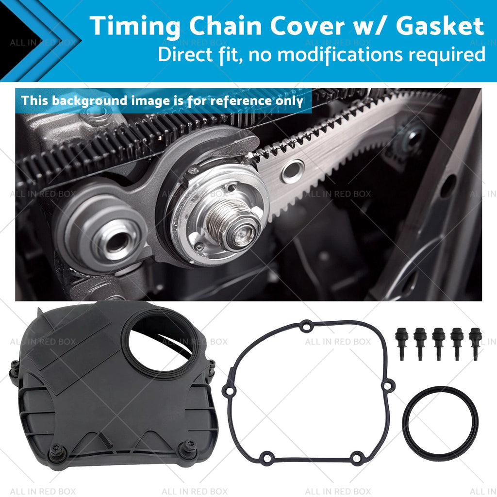 Engine Timing Chain Cover w/ Gasket for Audi VW Jetta Golf (2006–2018) 06H103269J