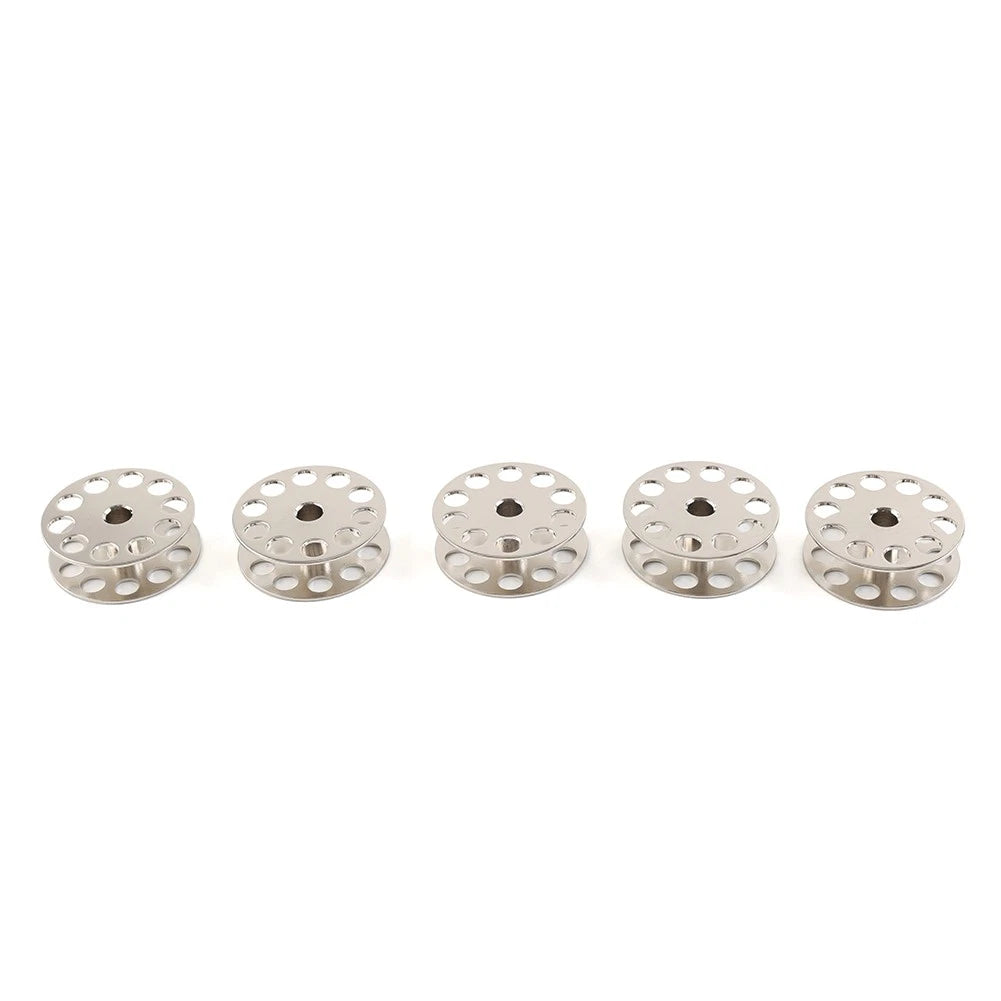 5x Large Steel Bobbins for Singer 144W 145W, Mitsubishi DU-105 DU-108