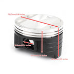 Pistons & Rings Kit +0.25mm for Suzuki DR250R DRZ250 AN250 (1990–2007)