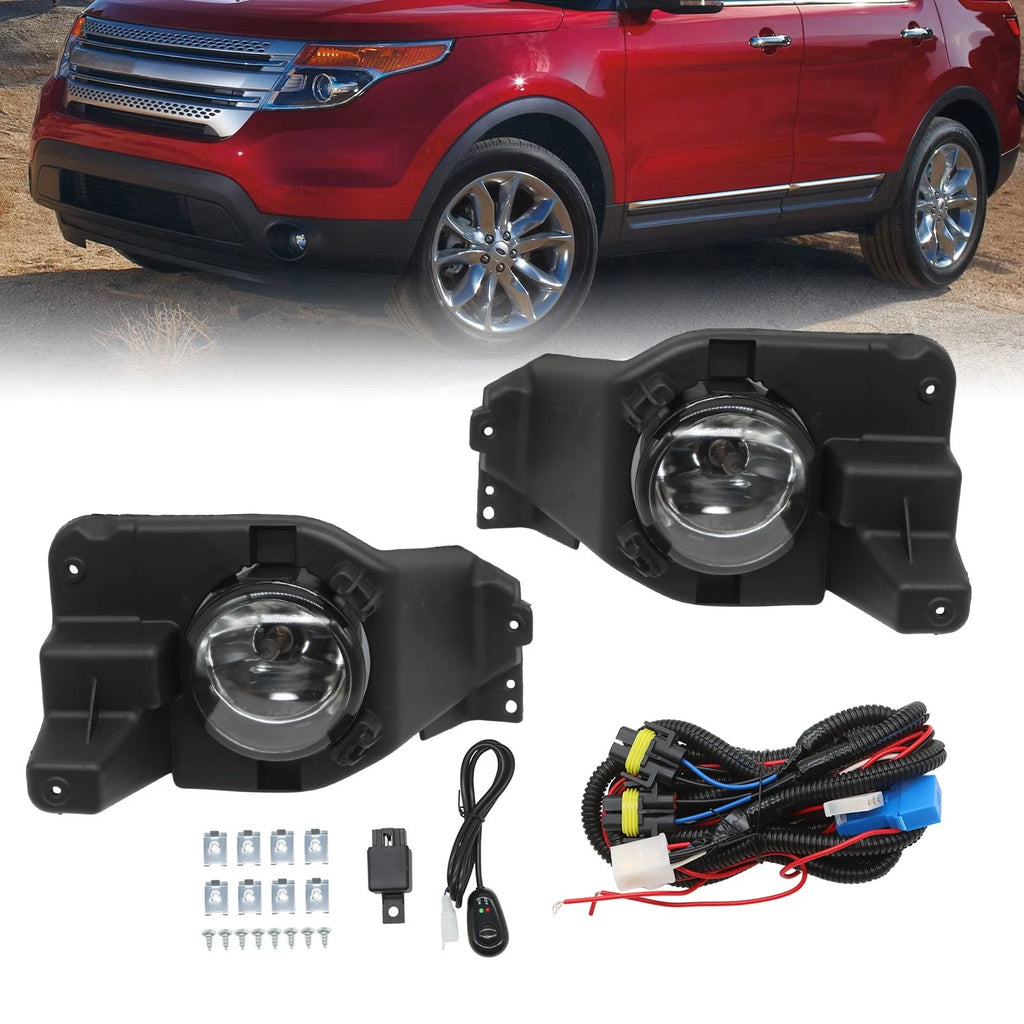 Fog Light Assembly for Ford Explorer (2013–2015) with Switch & Wiring