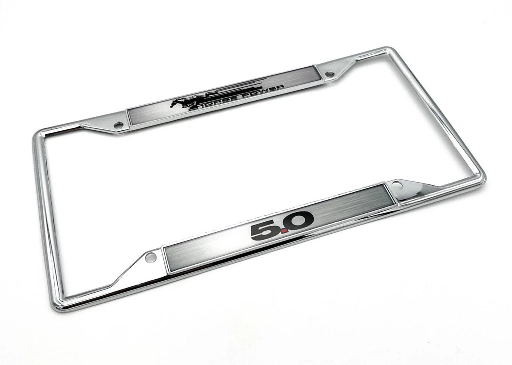 License Plate Frame Chrome Replacement for Ford Mustang (2015–2023)