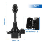 Set of 6 Ignition Coils for Nissan Altima (2002–2006) 22448-8J115 22448-8J111 UF349