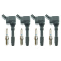 Set of 4 Ignition Coils & Spark Plugs for Audi A3 A4 (2010–2016)