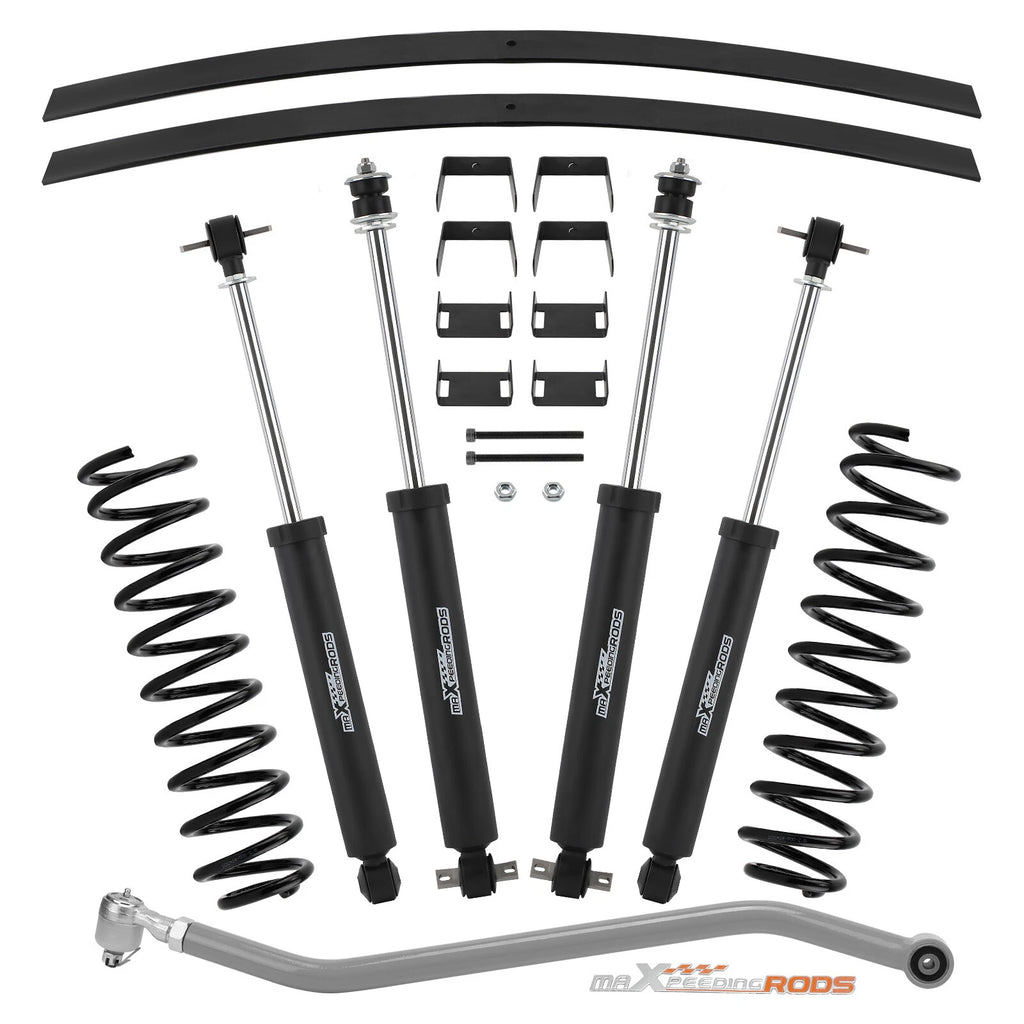 3" Lift Kit for Jeep Cherokee XJ 2WD 4WD (1984–2001) Shocks Track Bar Springs